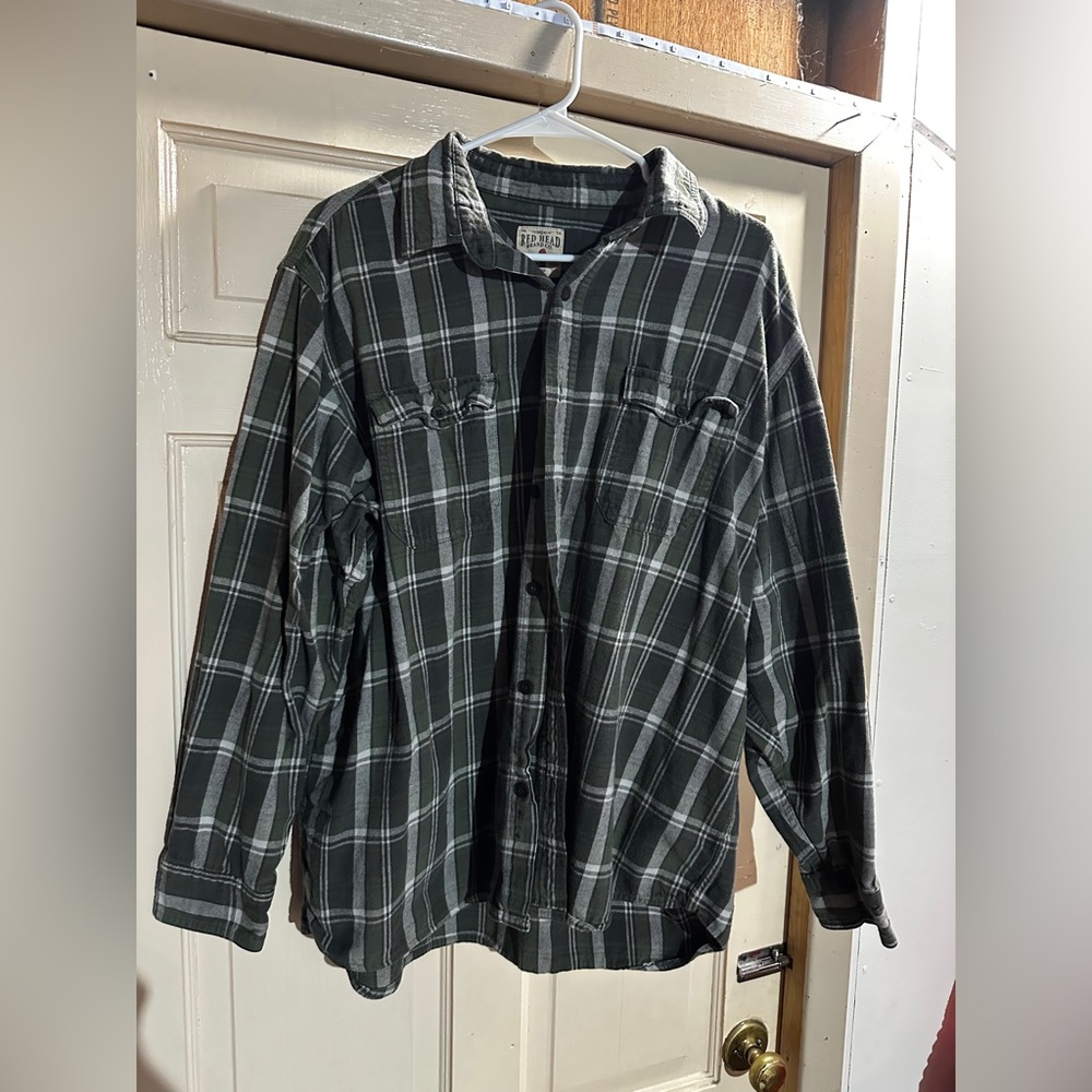 Red Head Green Flannel
